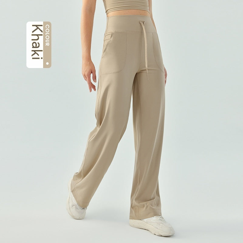 Solid Color Fitness Running Quick-drying Thin Yoga Pants
