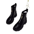 Stivali donna Valstrend Martin alte con suola robusta e dettagli eleganti, look alla moda e altezza aumentata.