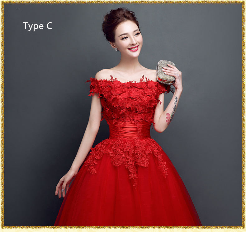 Vestito da sera da sposa con pizzo elegante, linea alta, abito da sera Valstrend con dettagli raffinati e tessuto di qualità.