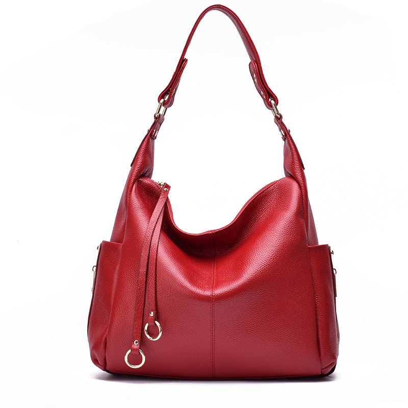 Borsa a spalla casual da donna Valstrend shop, in tessuto morbido con cinturino regolabile e dettagli eleganti.