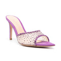 Décolleté Valstrend in vernice con tacco a spillo, decorati con strass, punta appuntita aperta, slip-on eleganti.