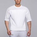 T-shirt uomo plus size Valstrend, manica corta, tessuto traspirante a rete, stile sportivo e casual, comodo e leggero