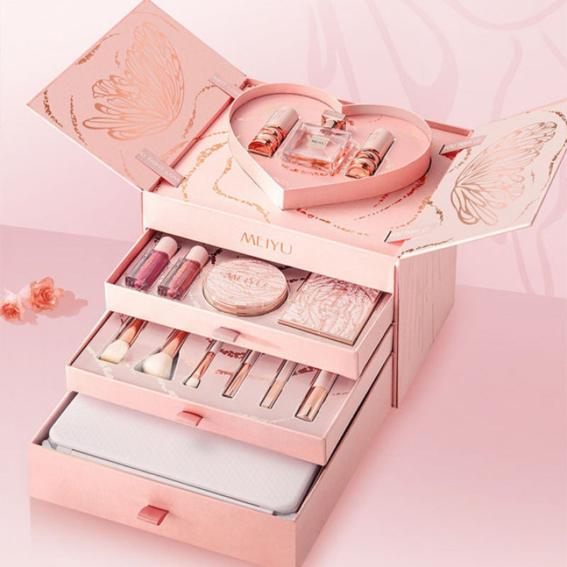 Set di rossetti natalizi per ragazze Valstrend, cosmetici e kit di bellezza in confezione regalo natalizia.