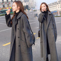 Cappotto invernale di lana di lunghezza media e sopra il ginocchio, stile elegante e caldo, di marca Valstrend.