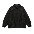 Leather Coat Men's Loose Lapels Vintage