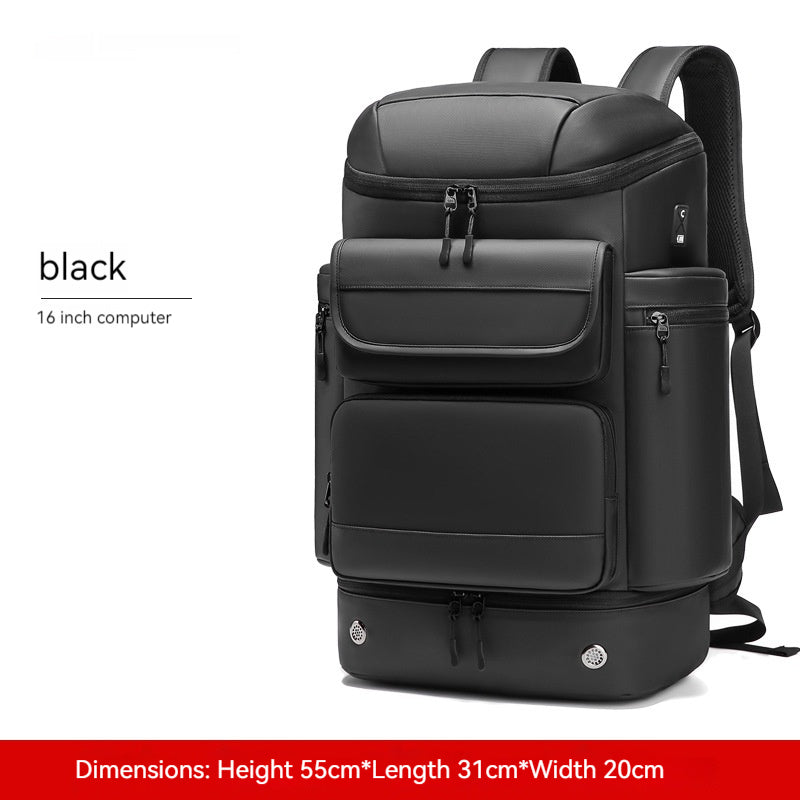 Zaino outdoor waterproof grande capacità da uomo Valstrend shop, con cerniere e tasche resistenti, ideale per escursioni e viaggi.