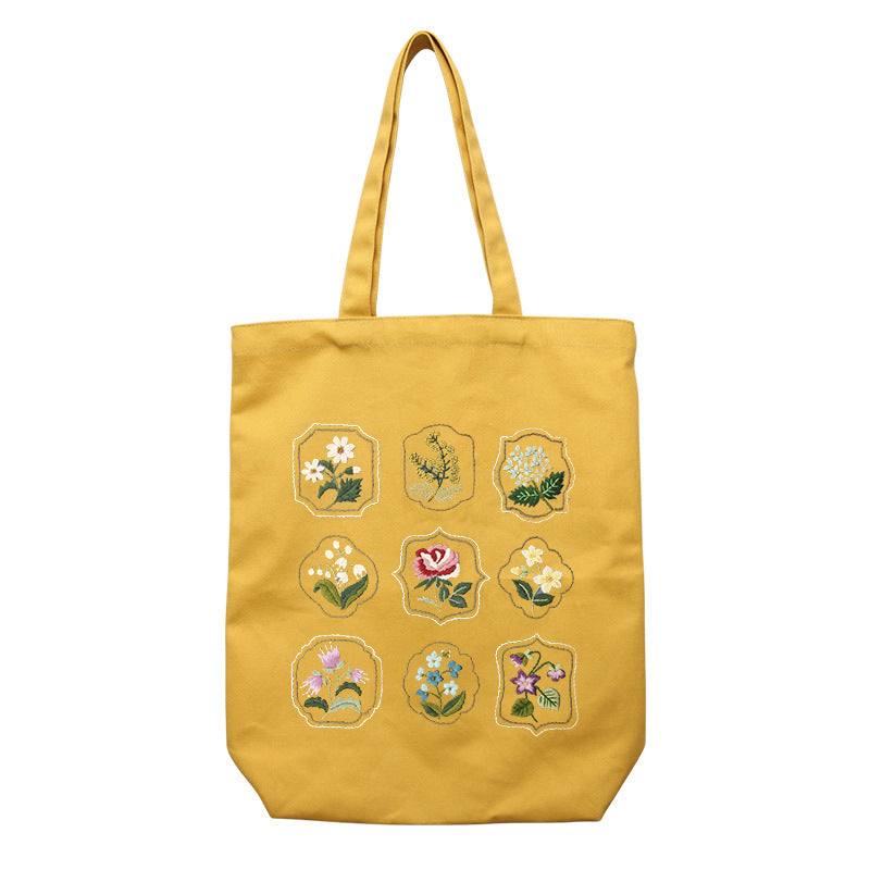 Borsa a tracolla in tela con ricami fatti a mano, materiale per bricolage, stile artigianale, marca Valstrend shop