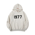 Men's Three-dimensional Alphabet Plus Velvet Hoodie Coat