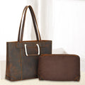 Borsa donna retrò in pelle con strato superiore, stile vintage, marca Valstrend, dettagli eleganti e design raffinato