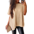 Casual Loose Shoulder Short-sleeved Top For Women