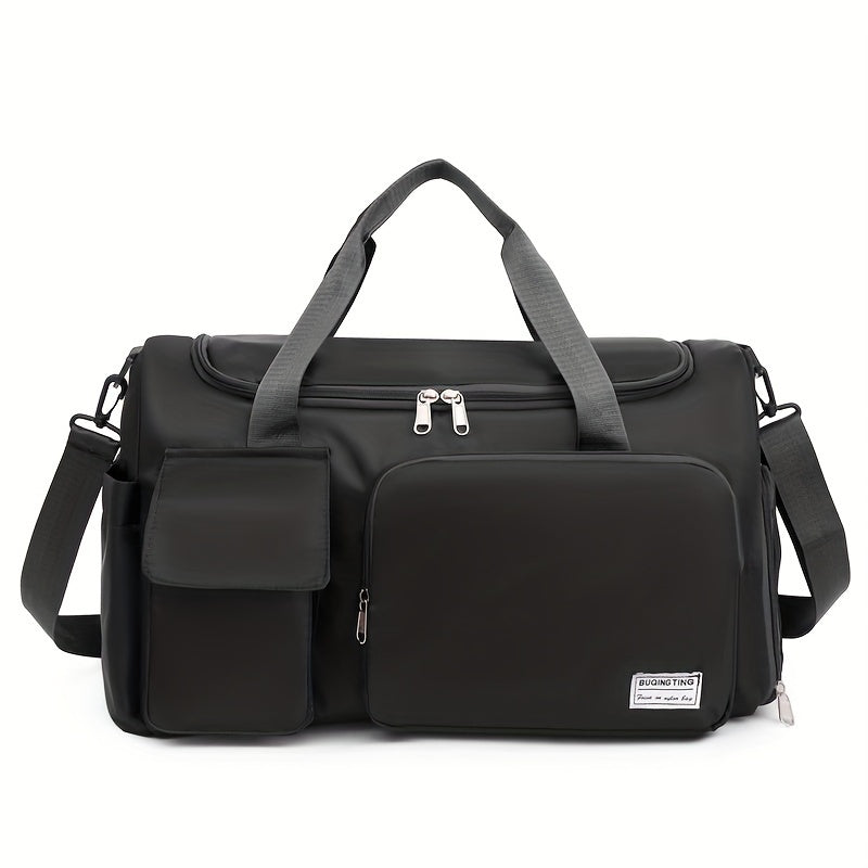 Versatile Sports & Travel Bag with Shoe Compartment - Waterproof, Large Capacity, Dual-Pocket Design for Yoga, Fitness, Swimming & Outdoor Activities