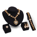 Set di gioielli da sposa Valstrend con orecchini, collana e bracciale in lega classica, perfetto per matrimoni e feste.