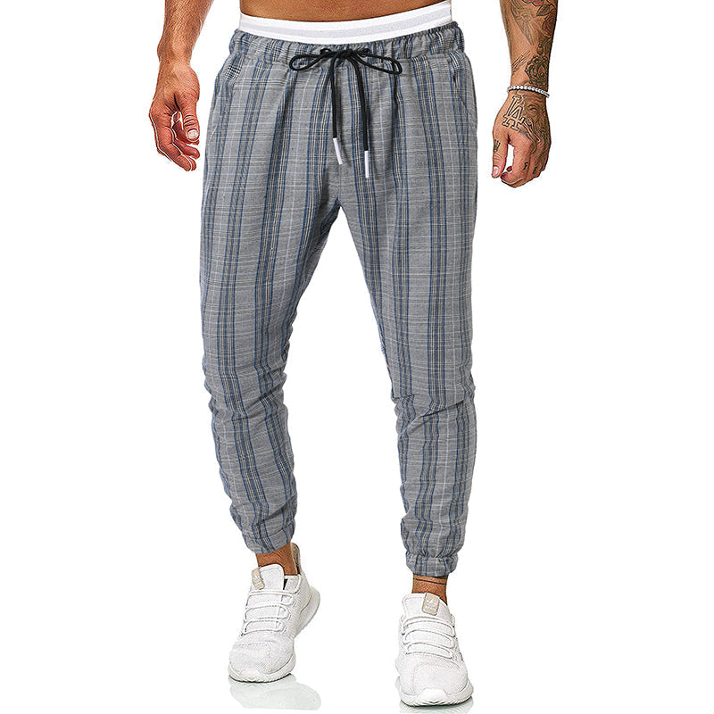 Pantaloni casual a quadri Valstrend Shop, stile fashion check, tessuto morbido e comodo per look informali e alla moda.