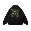 Giacca casual con ricami lettere camouflage Valstrend, stile rilassato, dettagli in tessuto resistente e design moderno.