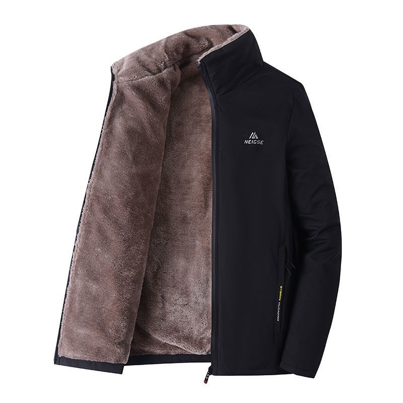 Giacca casual larga in pile imbottito Valstrend, stile informale, tessuto spesso e caldo, ideale per l'inverno.
