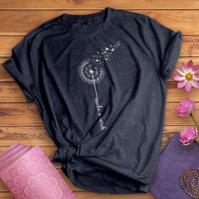 T-shirt casual a maniche corte Valstrend, stampa digitale europea e americana, girocollo, stile rilassato e moderno.