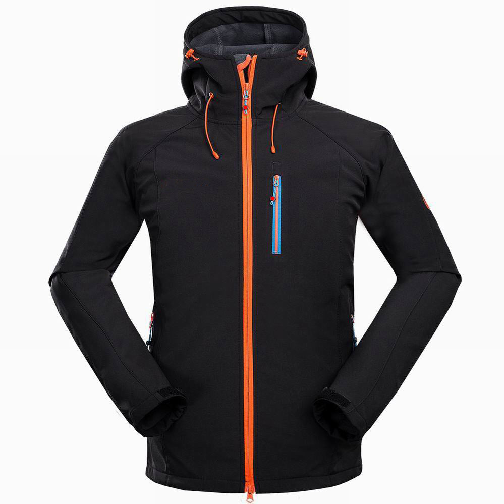 Giacca soft shell da uomo Valstrend per escursionismo e campeggio, antivento e ideale per attività outdoor e leisure