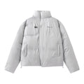 Giacca imbottita da uomo Valstrend in cotone a tinta unita, stile casual con collo e tasche frontali, design semplice e caldo.