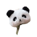 Borsa in peluche con ricamo panda invernale, catena di perle e dettagli eleganti, linea Valstrend Shop.