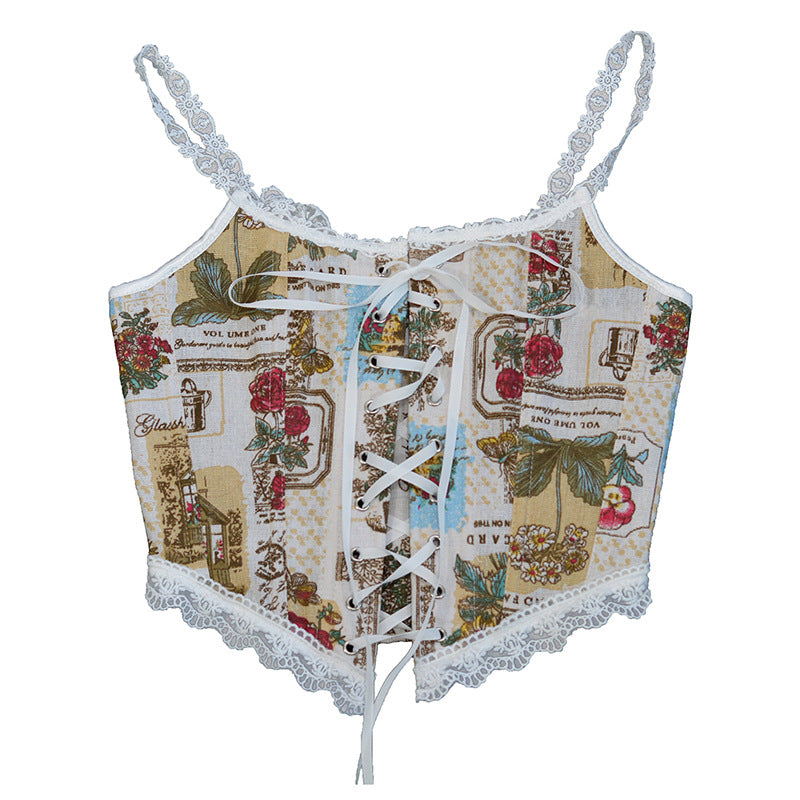 Reggiseno con stecche in pizzo francese con cinturino frontale e vestito corto Valstrend, dettagli eleganti e femminili.