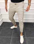 Pantaloni casual con lacci e colore solido di Valstrend Shop, pantaloni jogger comodi in tessuto morbido con coulisse in vita.