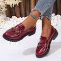 Scarpe da donna vintage in pelle patentata lucida, stile elegante e raffinato, ideale per look sofisticati by Valstrend Shop