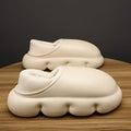 Scarpe in cotone per coppia invernale Valstrend con suola platform, impermeabili e rivestite in velluto, stile caldo e elegante.