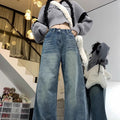 Pantaloni larghi a vita alta slim fit, pantaloni dritti in tessuto leggero, da donna, marca Valstrend shop.