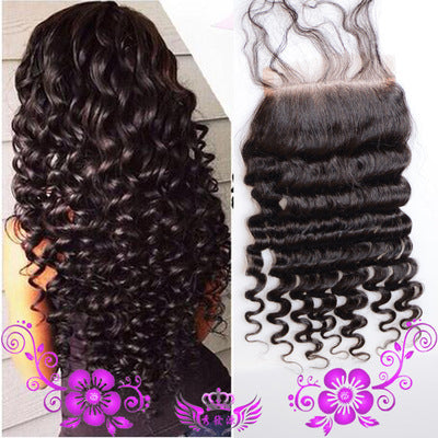 Parrucca Valstrend in capelli umani ricci profondi, chiusura a rete, parrucca full lace con lavorazione a mano, stile naturale.