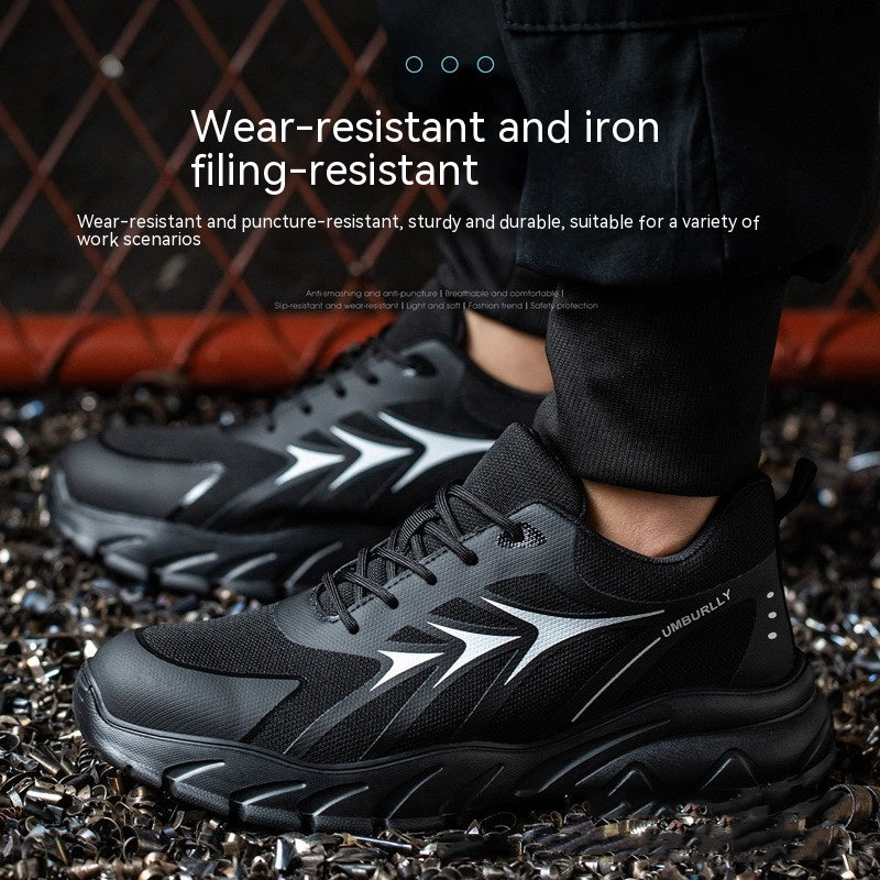 Scarpe di sicurezza Valstrend con punta in acciaio anti-schiacciamento e anti-penetramento, calzature da lavoro robuste e resistenti.