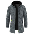 Cardigan da uomo con cappuccio, morbidamente sottile in velluto, taglie forti, modello largo e morbido, brand Valstrend.