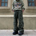 Men's Loose All-match Casual Multi-pocket Workwear Straight-leg Pants