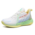 Scarpe unisex da basket Valstrend, sneakers traspiranti in mesh con dettagli luminosi, suola antiscivolo e design trendy.