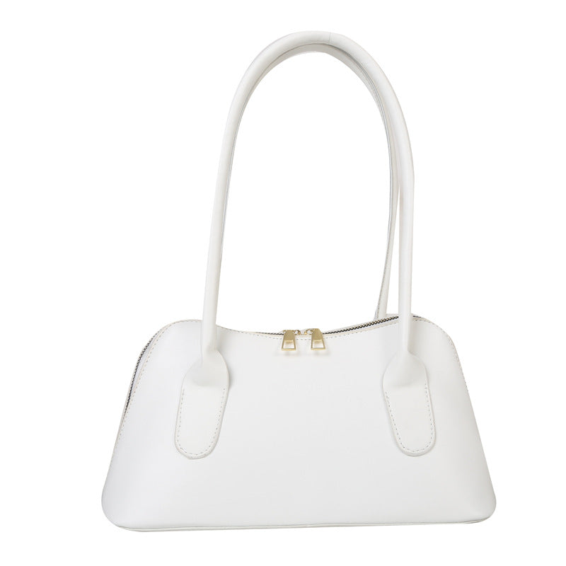 Borsa piccola a spalla e sottoascella Valstrend in colore solido, forma quadrata e manico compatto.