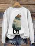 Women's Clothing Fashion Loose 3D Digital Printing Sweater
