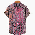 Casual Fashion 3D Digital Printing Short Sleeve Shirt Men