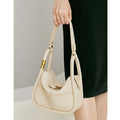 Borsa da donna elegante a spalla singola Valstrend in pelle di vacchetta di alta qualità, design versatile e all-match.