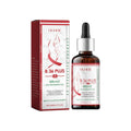 Olio rassodante per il seno femminile, prodotto Valstrend, con bottiglia e applicatore visibili in primo piano.