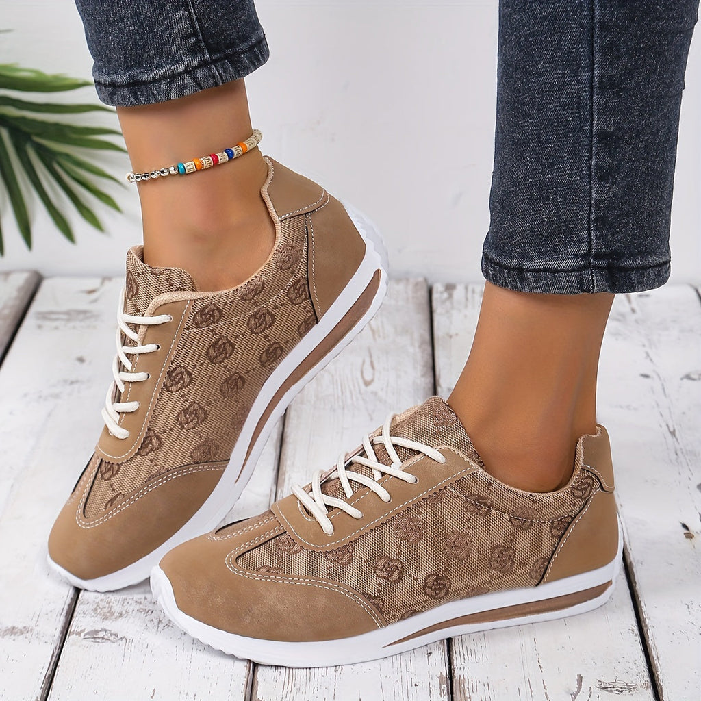 Sneakers donna casual Valstrend, leggere, traspiranti con suola in gomma, stile low-top adatte per escursioni e uso quotidiano.