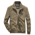 Giacca casual da uomo con collo alto in velluto a costine, ideale per primavera e autunno, marca Valstrend.