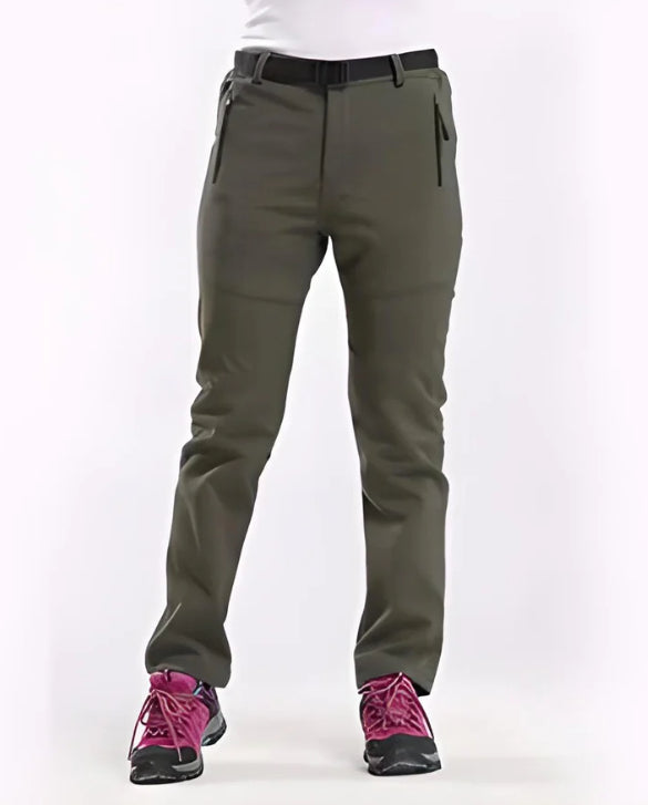 Female Outdoor Plus Fluff Thickened Warm Pants