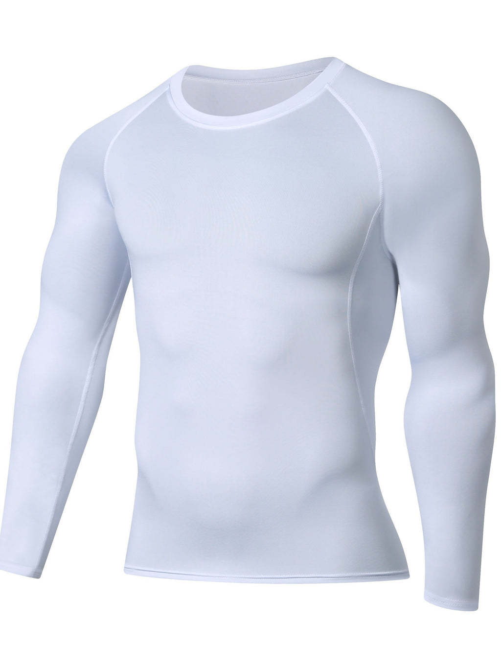 Maglietta a maniche lunghe da uomo Valstrend, compressione atletica, traspirante, asciugatura rapida, abbigliamento sportivo per corsa e palestra