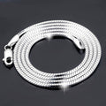 Collana in argento placcato in platino Valstrend con catena collarino giapponese per uomo e donna, moda coreana, stile elegante.