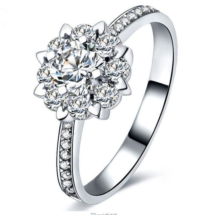 Anello da sposa e fidanzamento Valstrend in oro 18K con diamanti e zircon, design elegante per proposta di matrimonio femminile