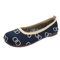 Scarpe basse femminili Valstrend con suola morbida, in tessuto lavorato a maglia, stile comodo e casual, senza tacco.