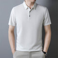 T-shirt da uomo Valstrend in cotone a maniche corte in stile waffle di colore solido per l’estate, vista anteriore.