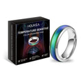 Anello Valstrend shop che cambia colore in modo sensibile alla temperatura, con effetto di modifica del colore visibile.