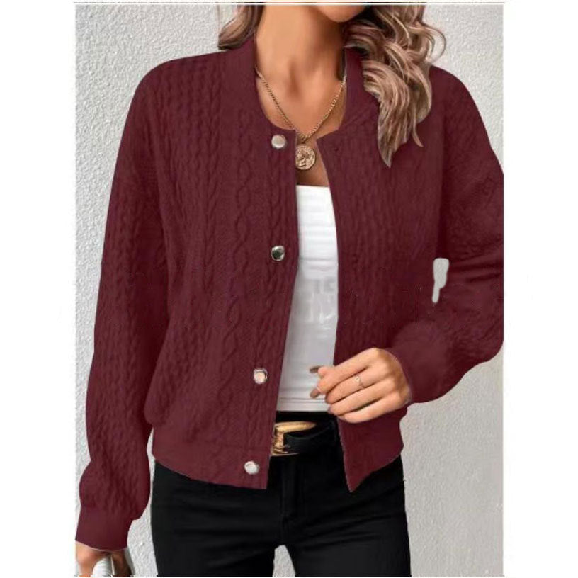 Giacca sportiva da donna Valstrend, uniforme da baseball, giacca leggera con cappuccio e tasche frontali, stile casual e sportivo