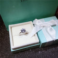 Anello da donna in argento sterling S925 con solitario di diamante da 1,23 carati, perfetto per matrimonio e fidanzamento.