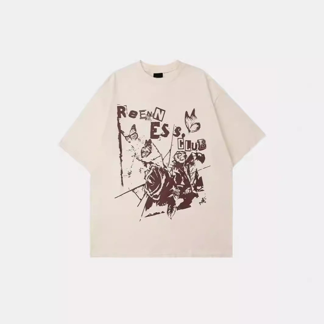 T-shirt unisex con collo rotondo di tendenza Valstrend, maglietta casual per uomo e donna, tessuto morbido e stile moderno.